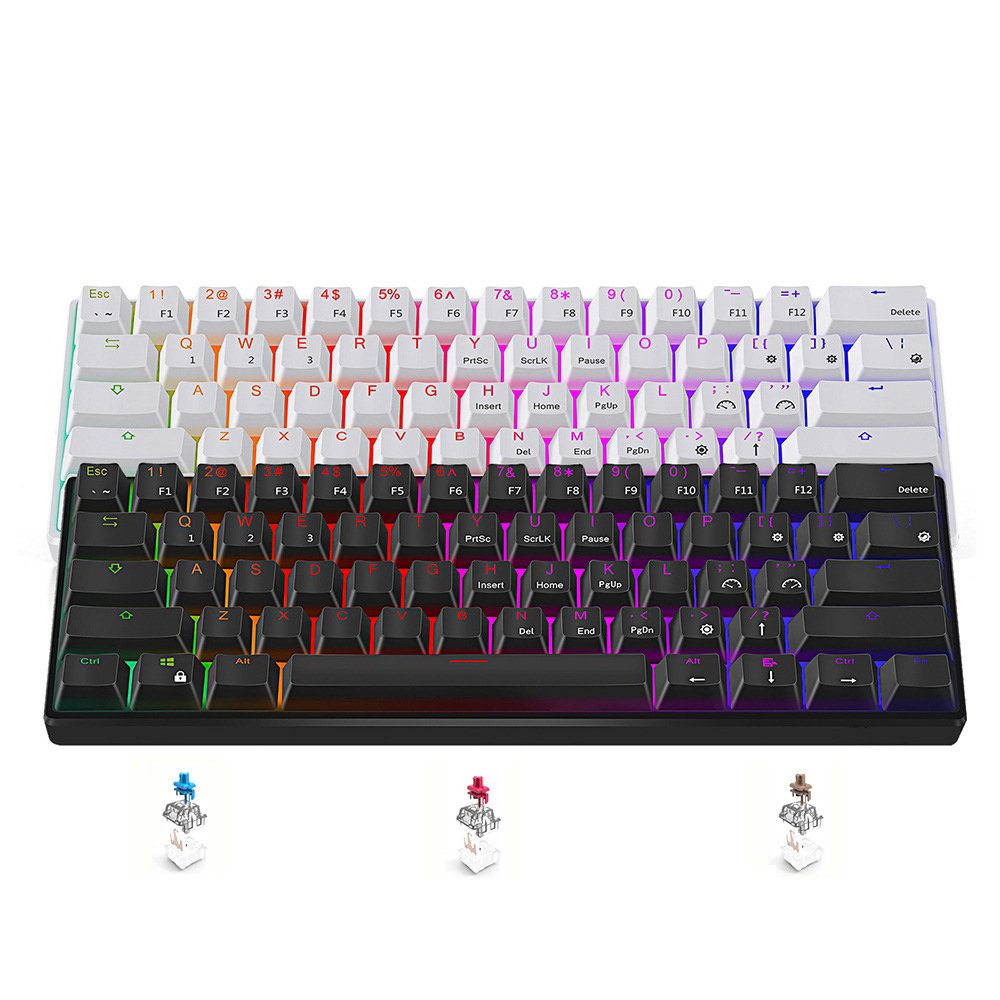 Custom TKL Gaming Keyboard Mechanical Operation with USB Interface Small Programmable PC Gaming Keyboard