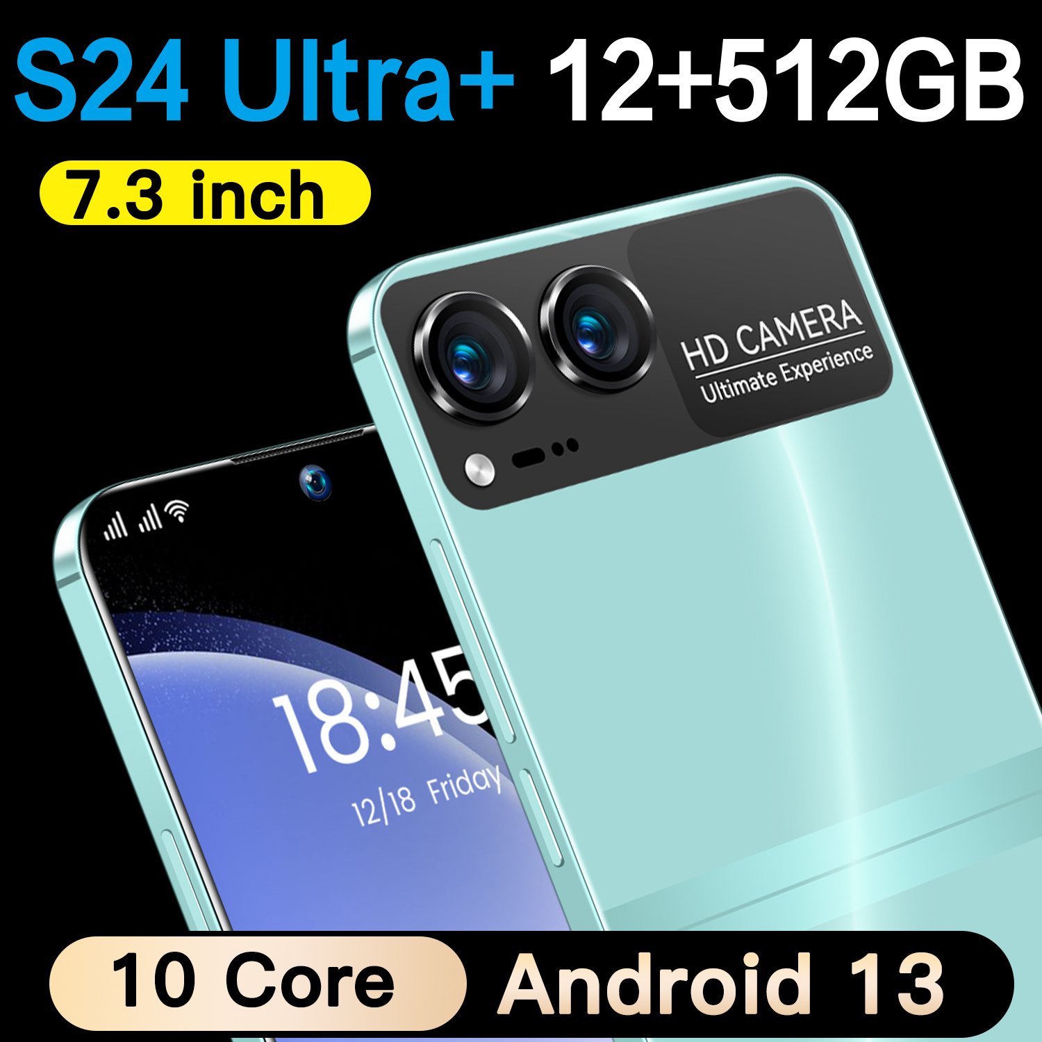 2024 New design Fold S24 Ultra+ 5G cell mobile phone 12+512GB huge memory android 13 hot selling S Fold 24 smart phone