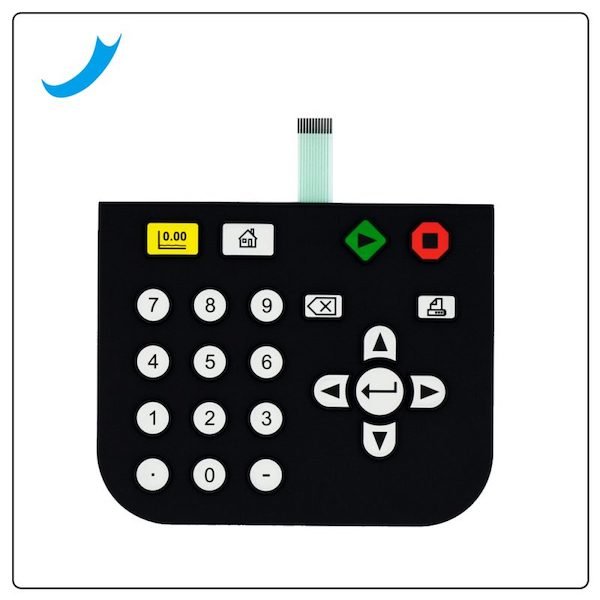 Print soft flexible PC one push button waterproof FPC copper foil membrane switch keypad