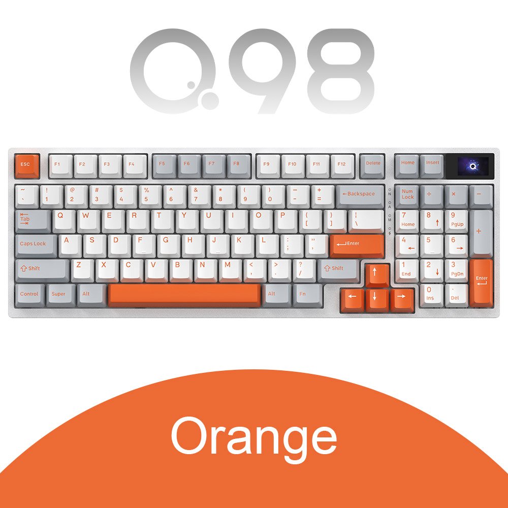 SAMA 90% Mechanical Keyboard BT5.0 2.4G USB-C Hot-Swap Socket 4000mAh Battery RGB PC Wireless Gaming Keyboard with Mini Display