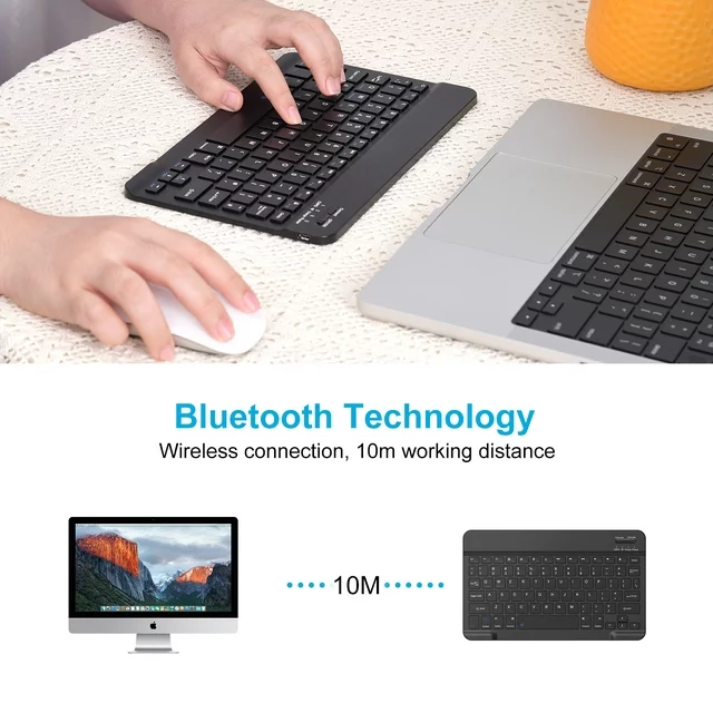rechargeable office low profile wireless keyboard BT 78 keys mini wireless keyboard for tablets/mac mac/windows/ios