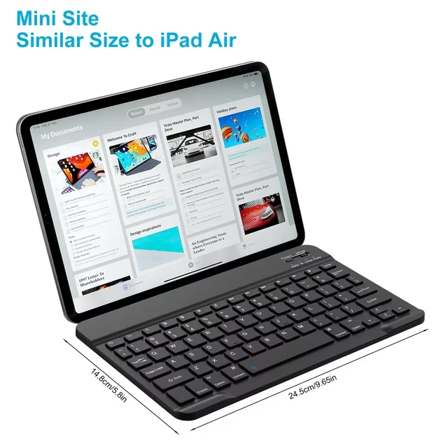 rechargeable office low profile wireless keyboard BT 78 keys mini wireless keyboard for tablets/mac mac/windows/ios