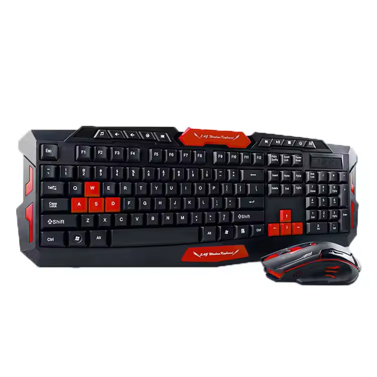 keyboard and mouse wireless set wholesale cheap price blue red white black color 2.4g Keyboard mouse Combo BT Wireless mouse