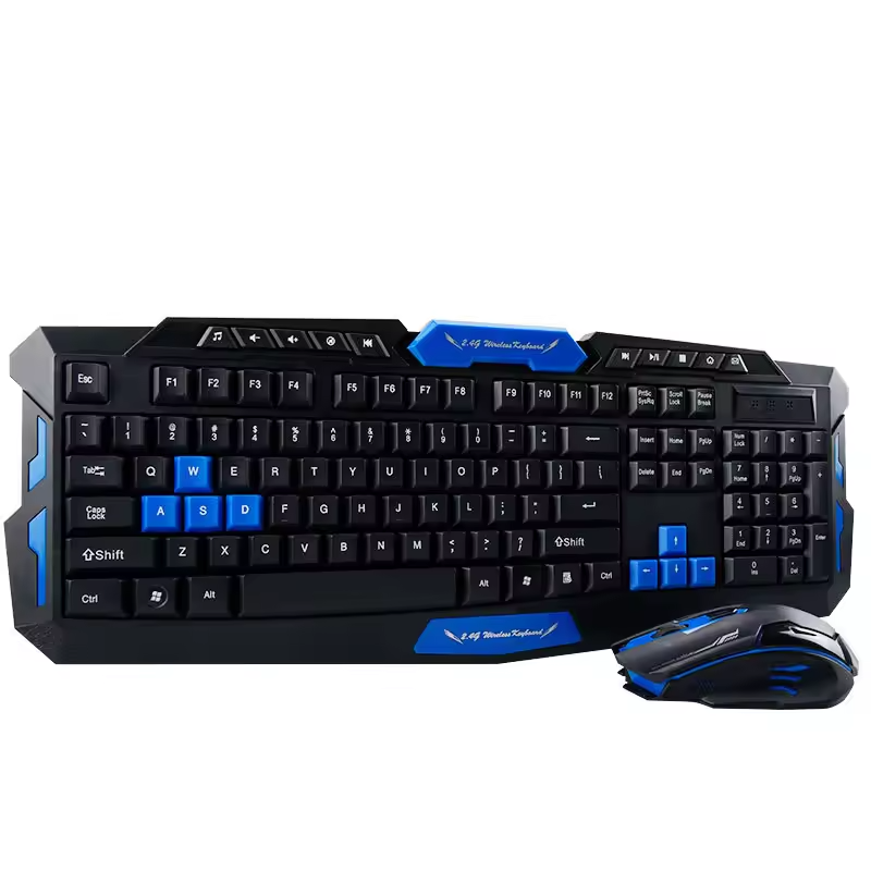 keyboard and mouse wireless set wholesale cheap price blue red white black color 2.4g Keyboard mouse Combo BT Wireless mouse