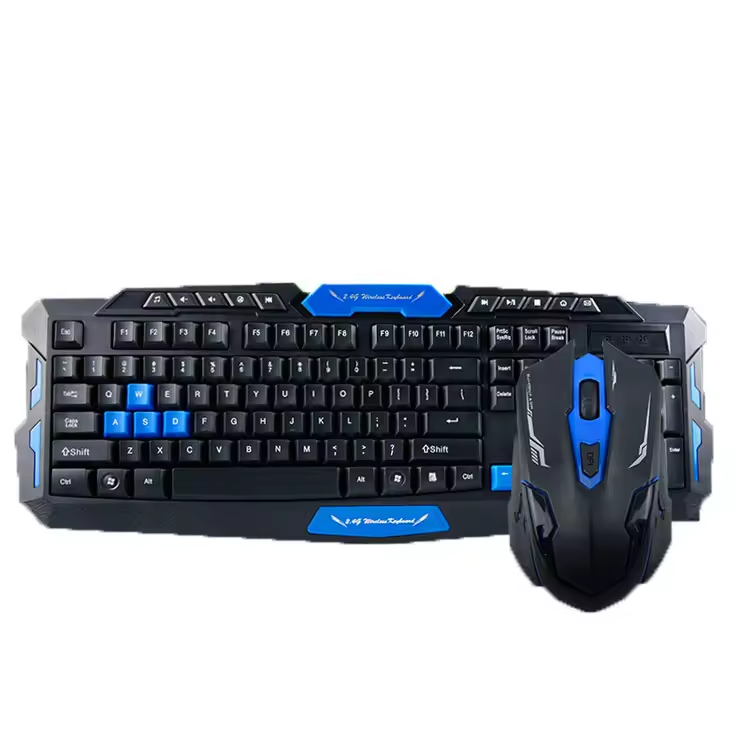 keyboard and mouse wireless set wholesale cheap price blue red white black color 2.4g Keyboard mouse Combo BT Wireless mouse