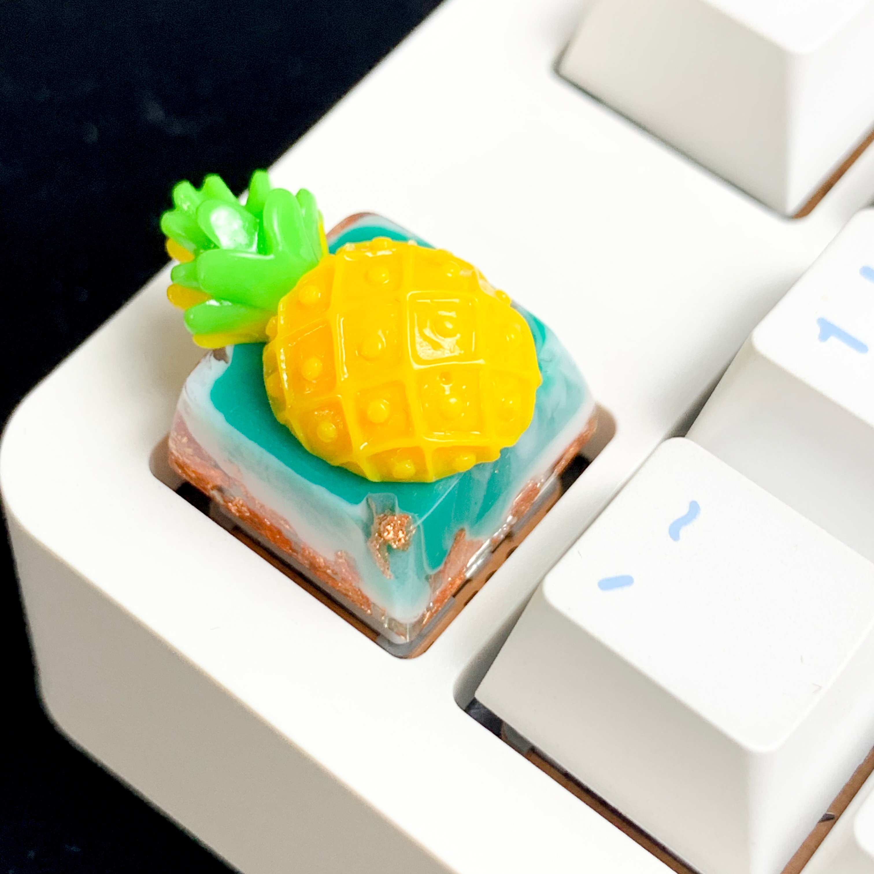 Tecsee Gaming Resin Artisan Keycap OEM Fruit/Animal/Anime Keycap Cherry MX Switch Gaming Mechanical Keyboard Handmade ESC Keycap