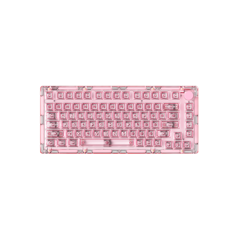 AKKO Monsgeek ICE75 Clear Blue Transparent PC Keycaps Professional Hotswap DIY Switches Gaming Keyboards