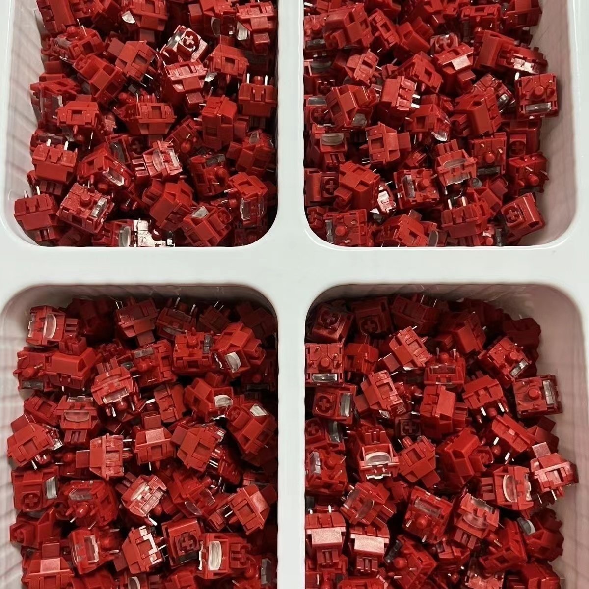 TTC Flame Red Switch Mechanical Keyboard Linear 3 Pins 45g Gold Contact with Collect Backlight Mirror 24.5mm Spring Game Switch