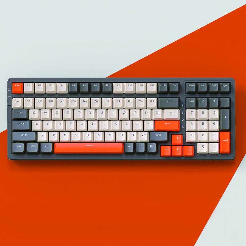 Computer Wired Keyboard 100keys ABS Material Mechanical Gaming Keyboard for PC Desktop