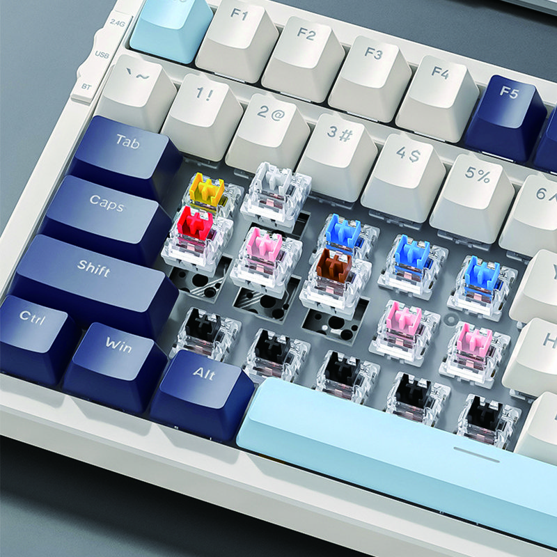 Computer Wired Keyboard 100keys ABS Material Mechanical Gaming Keyboard for PC Desktop