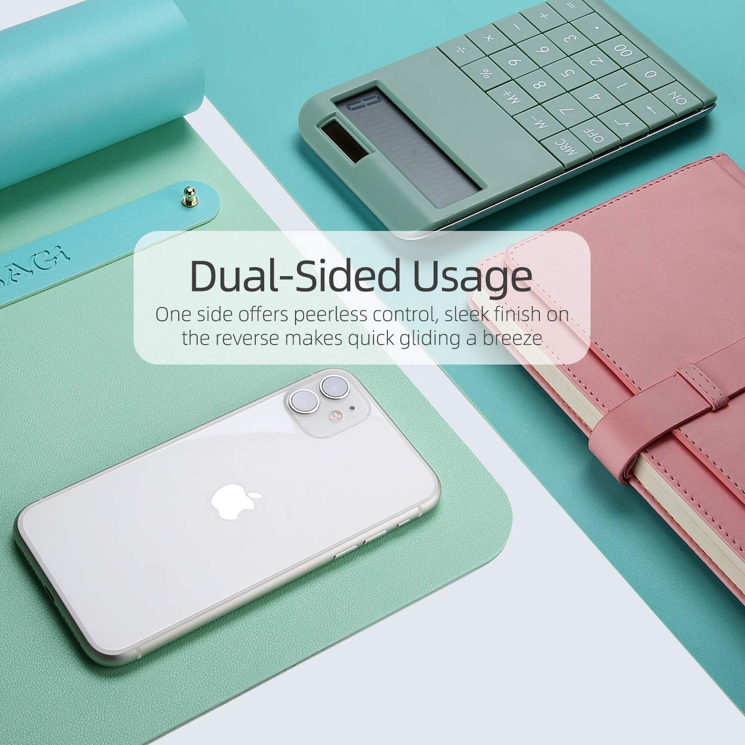 Durable Custom Design Leather Keyboard Mouse Pad Desk Mat Wholesale Waterproof Office Large Computer PU Leather Desk Mat