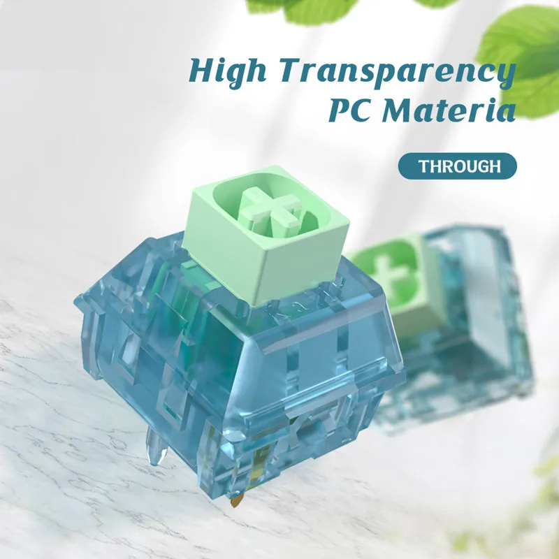 Kailh Box Summer Switch Click Feeling Tactile Switches Custom Mechanical Keyboard Cherry MX 5 Pins Switch For Feker 75 GMK67