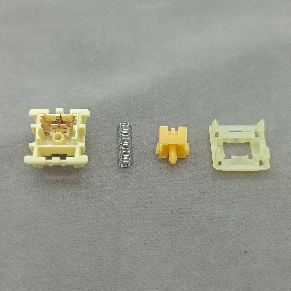 Tecsee HPE Top PC Bottom POM Tactile Stem Standard Spring 63.5g Medium Switch