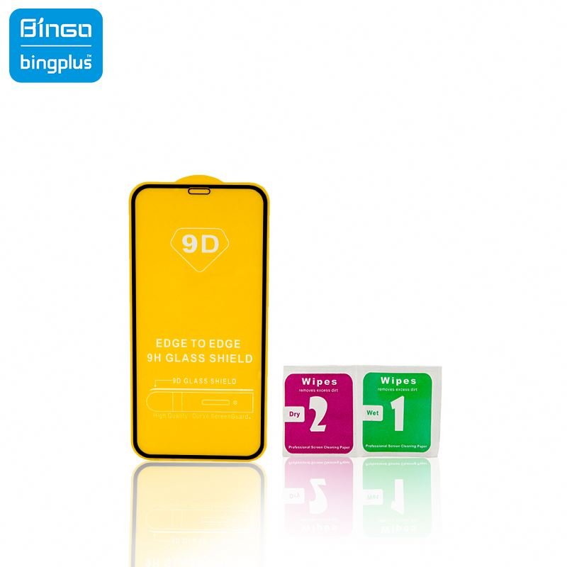 9D universal 2H tempered mobile smart phone screen protector printing HD transparent full half cover high HQ FOR OPPO