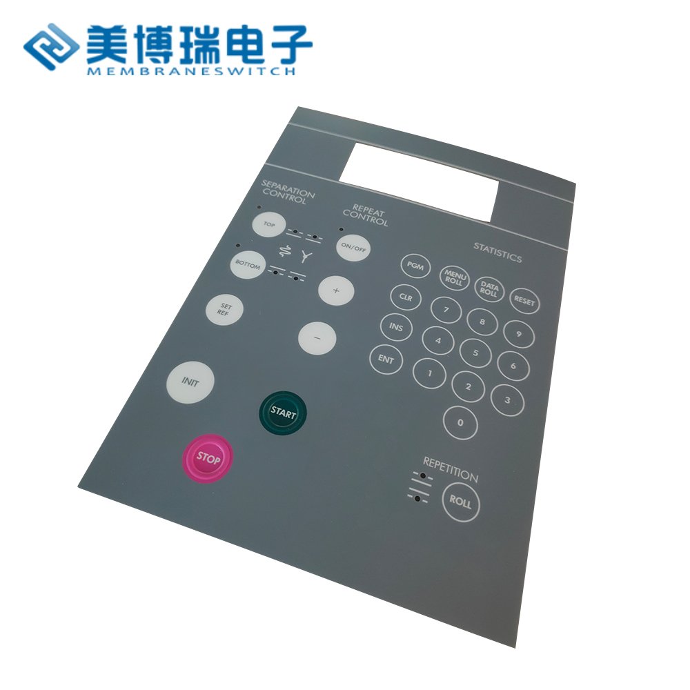 high quality membrane switches with LED 3m adhesive and push button membrane keypad