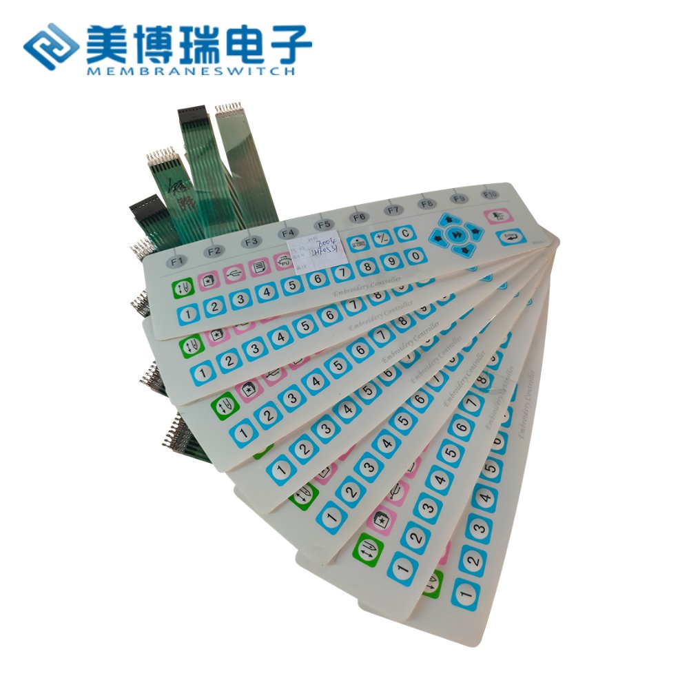 high quality membrane switches with LED 3m adhesive and push button membrane keypad