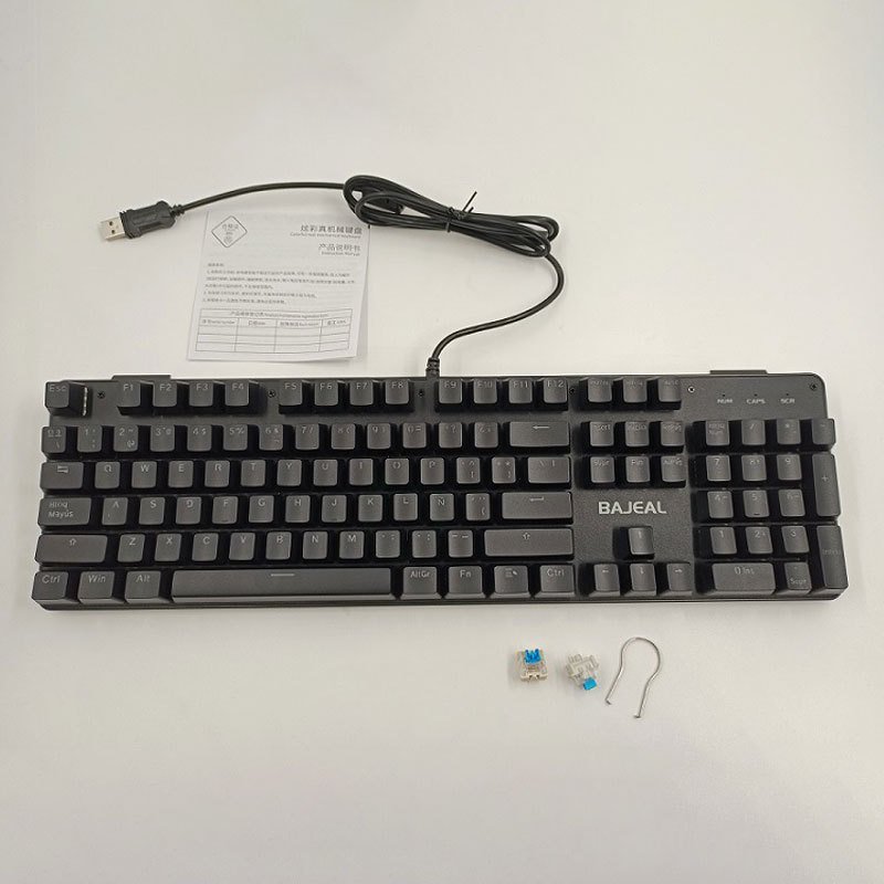 Spot Wholesale Wired Gaming Standard Teclado Gamer Peq Spanish Mechanical Keyboard