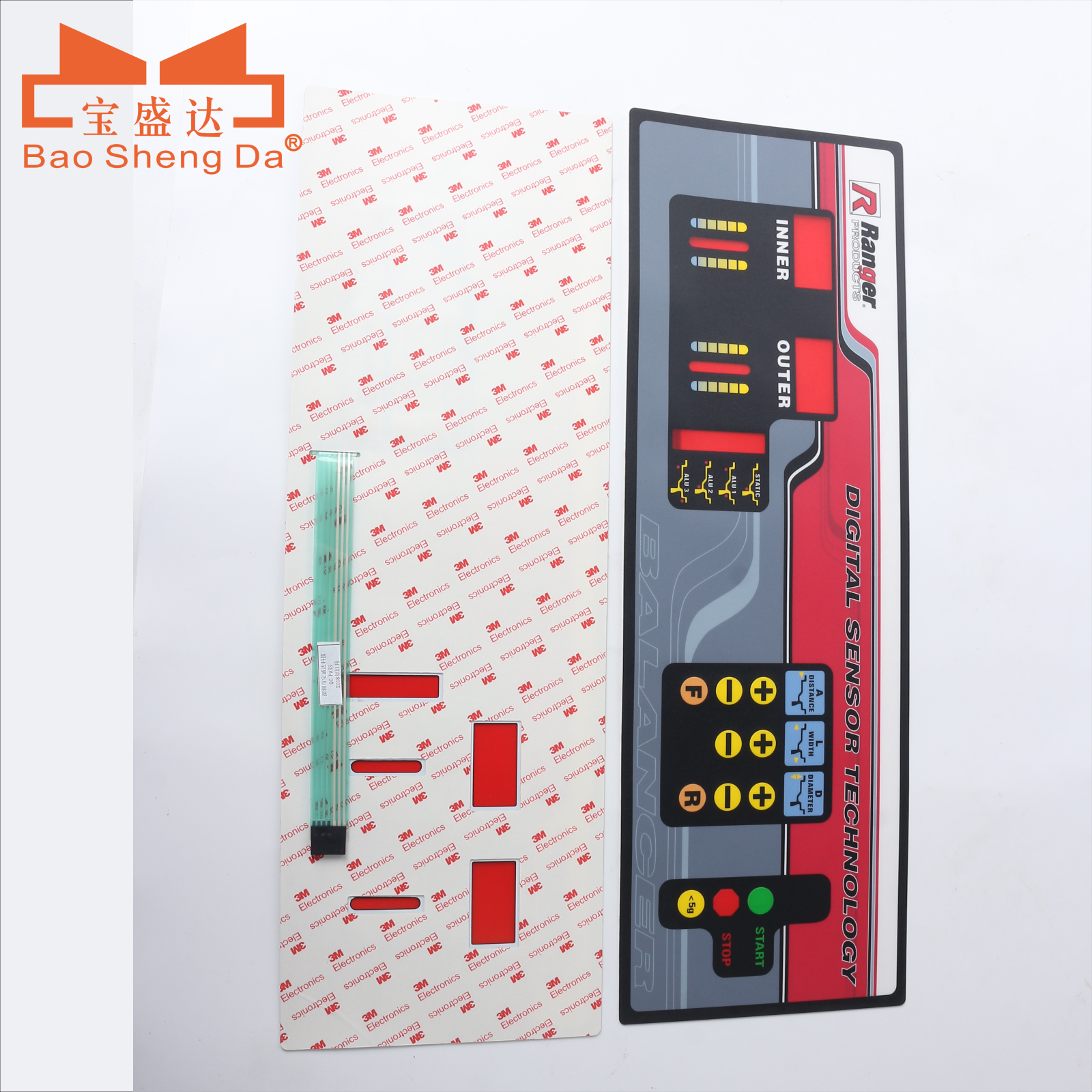 OEM ODM Silk Screen Printed Membrane Keyboard Waterproof Dustproof Ultra-portable keypbard Emboss tactile button