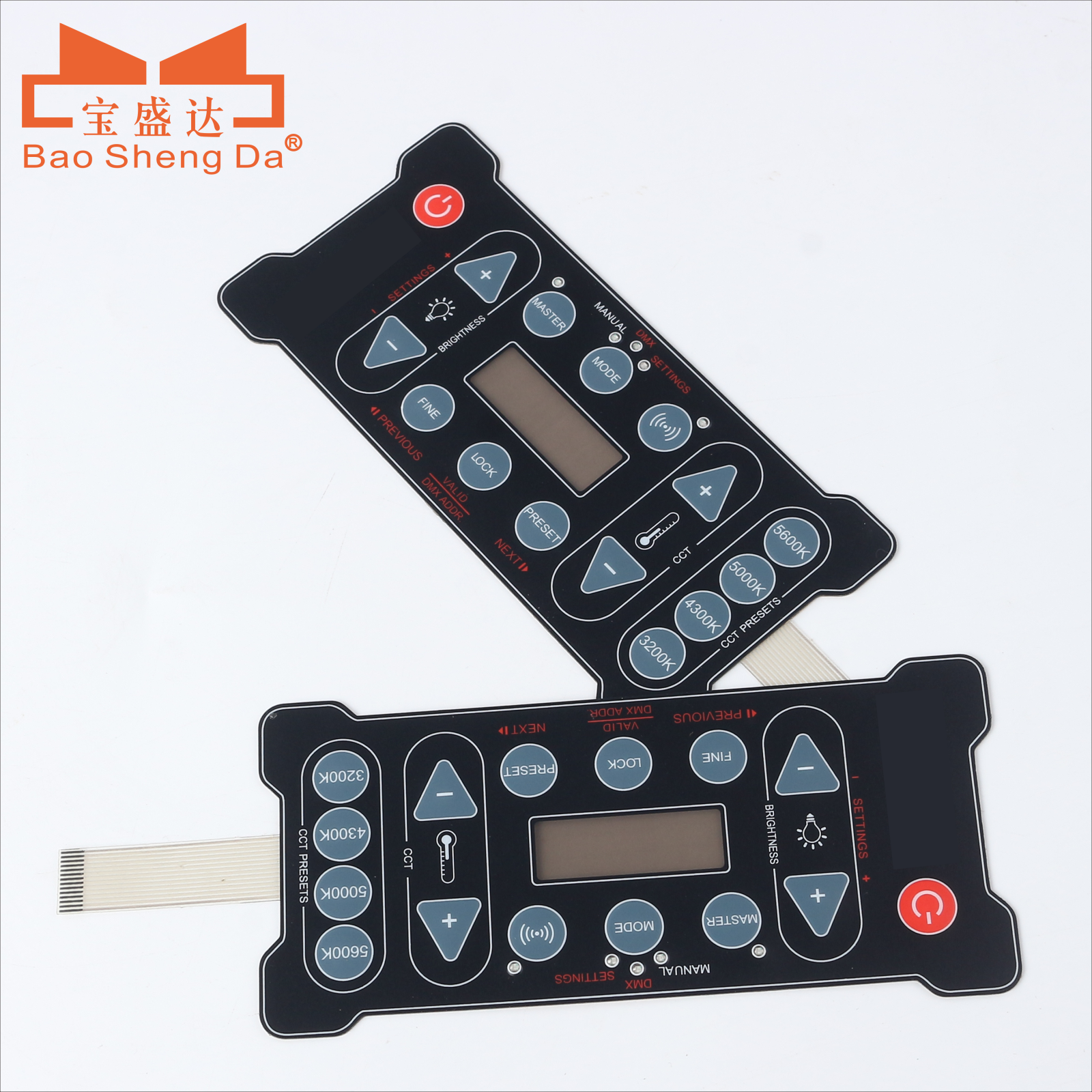 OEM ODM Silk Screen Printed Membrane Keyboard Waterproof Dustproof Ultra-portable keypbard Emboss tactile button