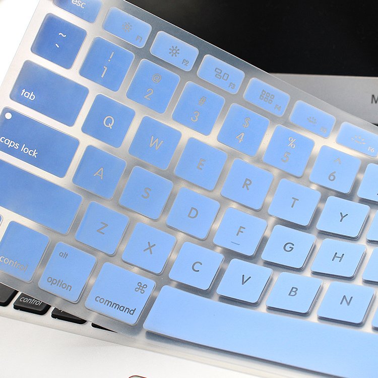 china factory custom glow in the dark keyboard cover backlight silicone keyboard skin for macbook 13 15 17 laptop keyboard cover