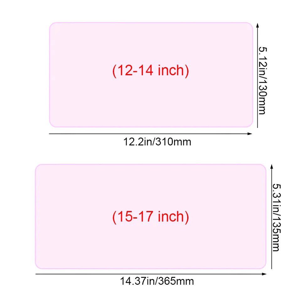 Universal Laptop Keyboard Cover Protector 12-17 inch Waterproof Dustproof Silicone Notebook Computer Keyboard Protective Film
