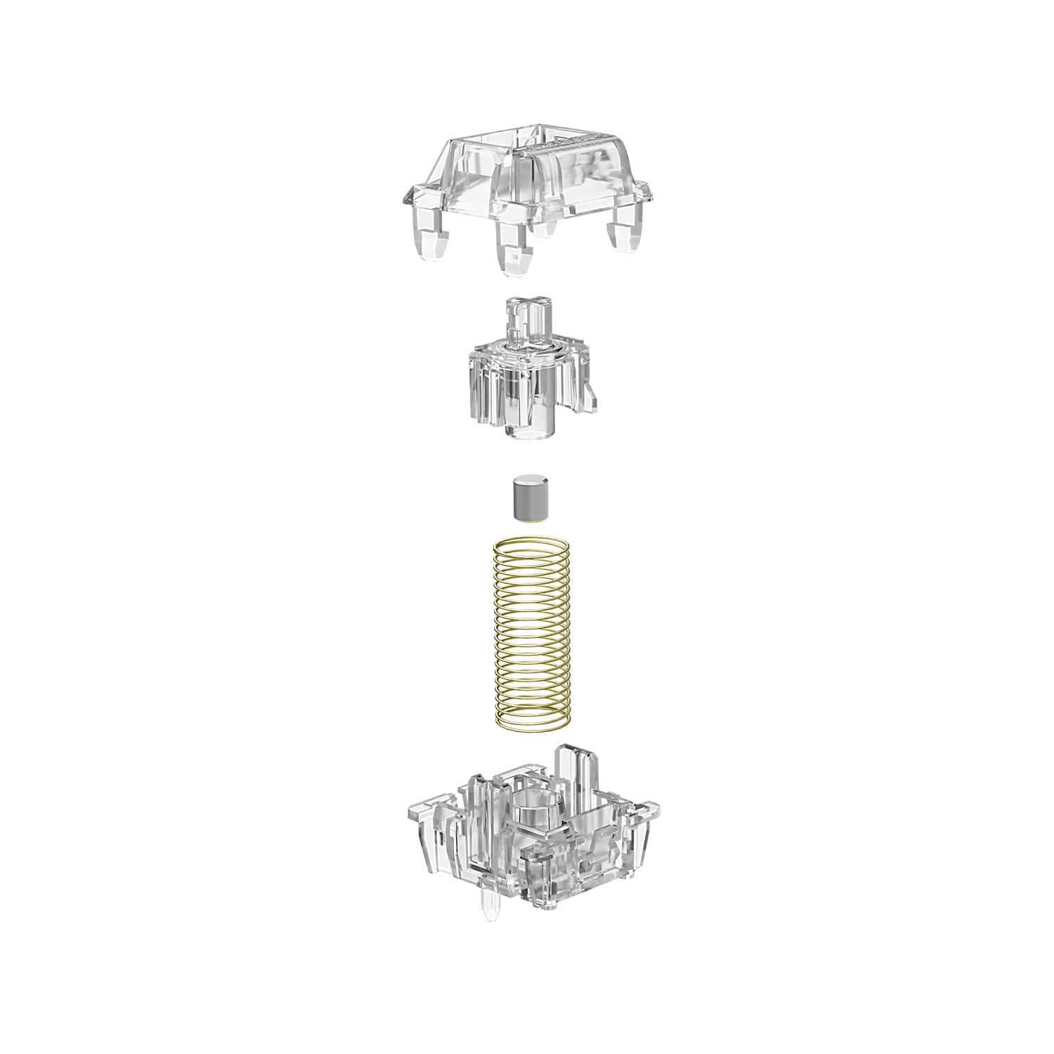 GATERON Magnetic Jade MAX Switch Fully transparent RGB gaming mechanical DIY gaming customized hall sensor keyboard switch