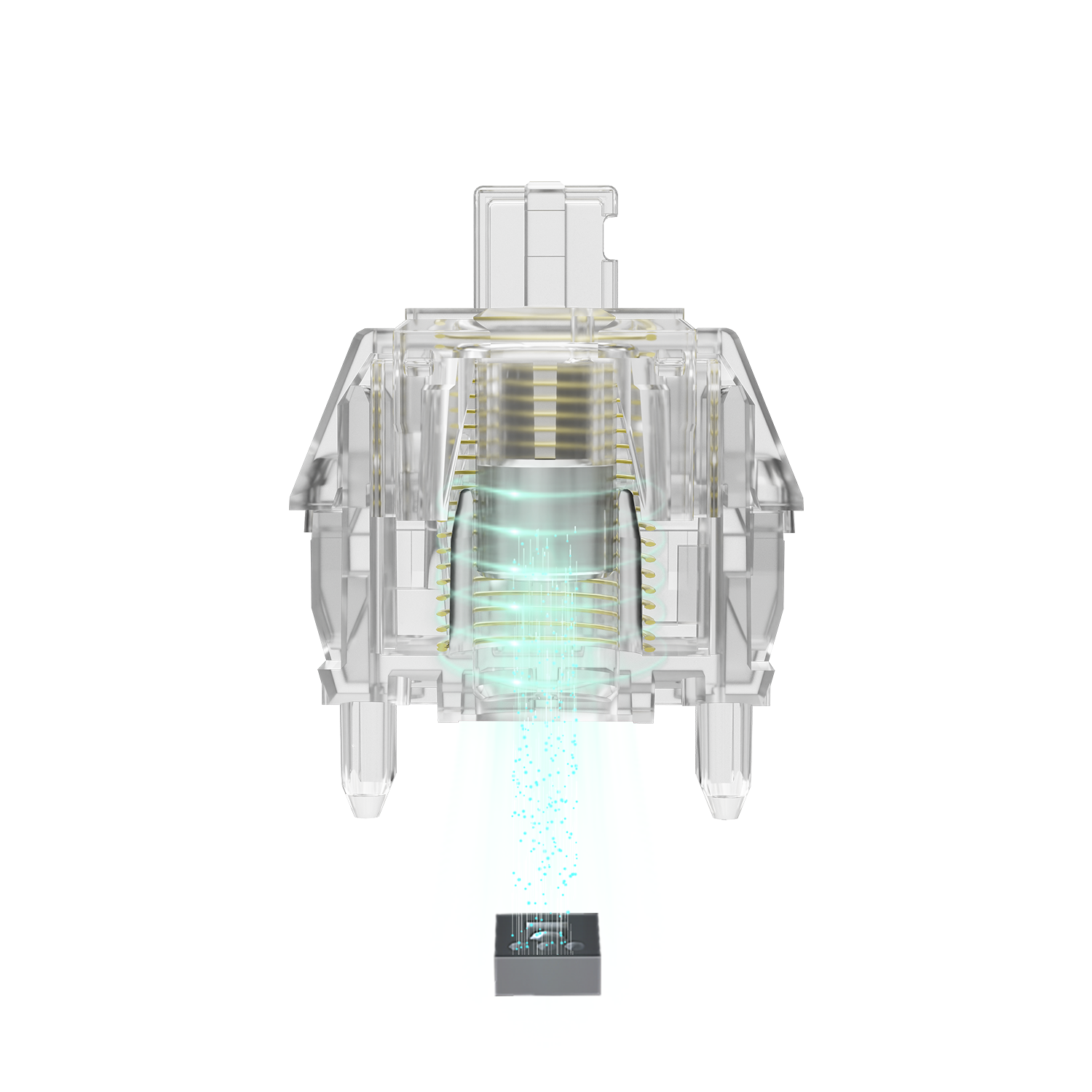 GATERON Magnetic Jade MAX Switch Fully transparent RGB gaming mechanical DIY gaming customized hall sensor keyboard switch