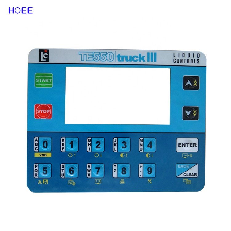 Custom lexan silk printing polycarbonate graphic overlay membrane switch labels sticker