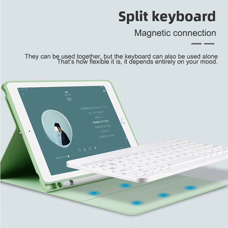 Factory Wholesale Slim Lightweight Soft Tpu Tablet Case Wireless Bt Keyboard Case For Xiaomi Pad 6 / 6Pro 2023 11Inch