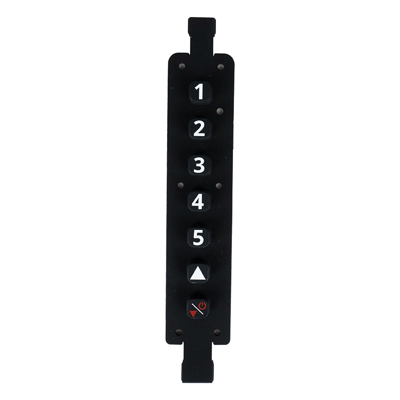 Competitive Price Custom CNC Membrane Keypad Push Button Switch 3M Adhesive Industrial Controller Silicone Rubber Keypads