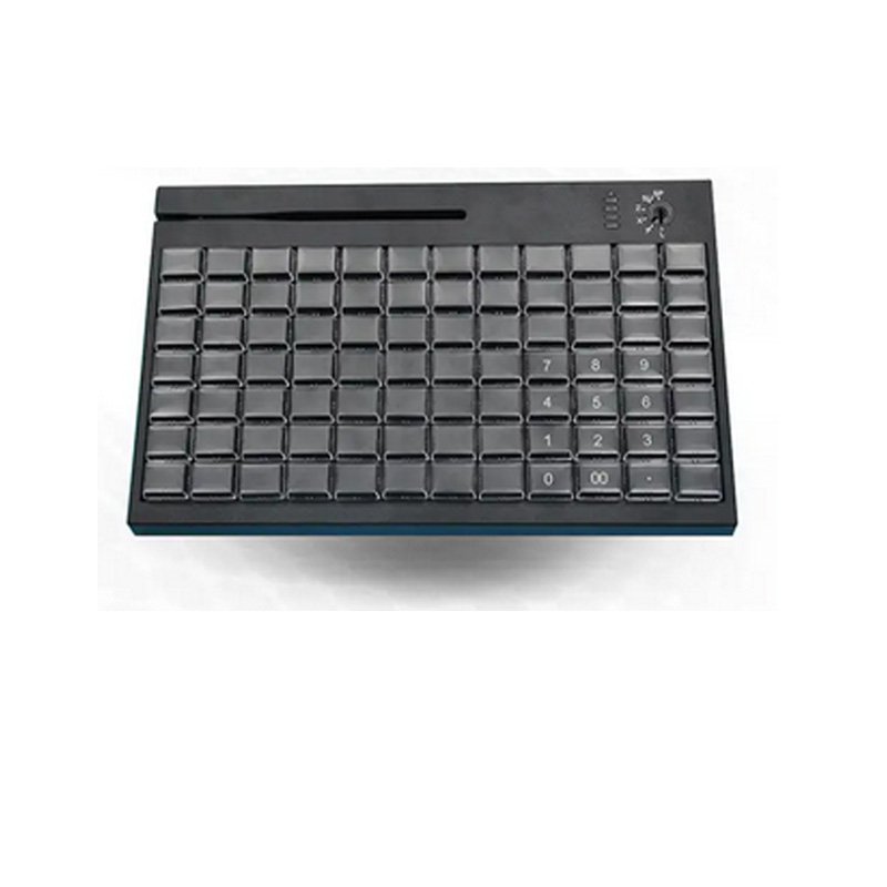 Electronic Lock and Magstripe Card Reader KB84 84 Keys USB /PS2 POS Programmable Keyboard For Computer POS systems