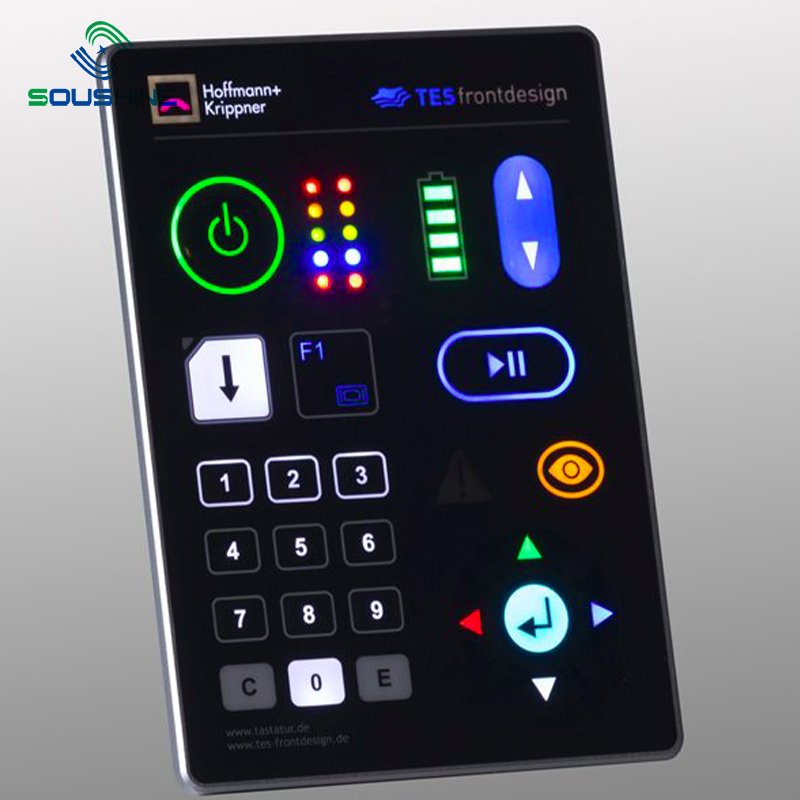 Custom control production membrane keypad LED/EL Tactile custom rgb led membrane switches