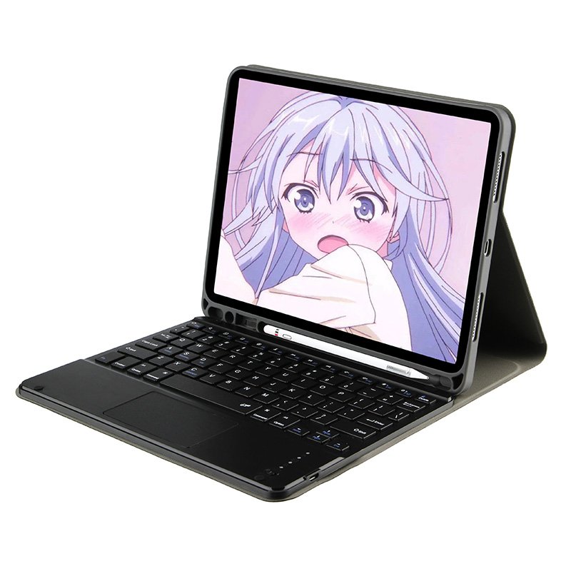 Detachable BT wireless Keyboard Case for iPad pro 12.9 inch 2021 with touch Pad function magnetic built in