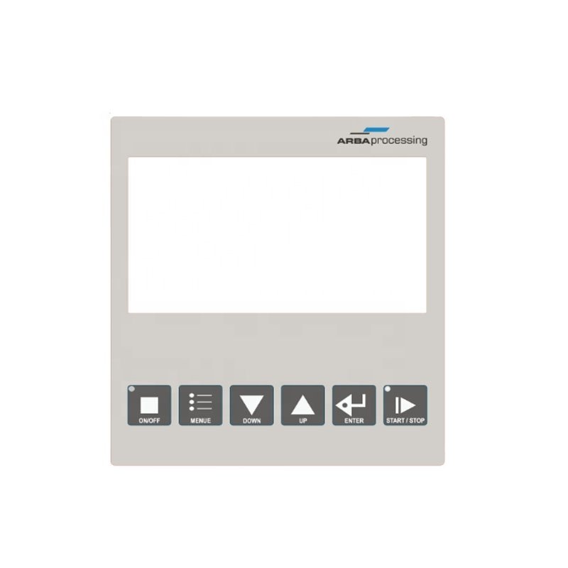 customized membrane switch embossed push button panel keyboard graphic overlay