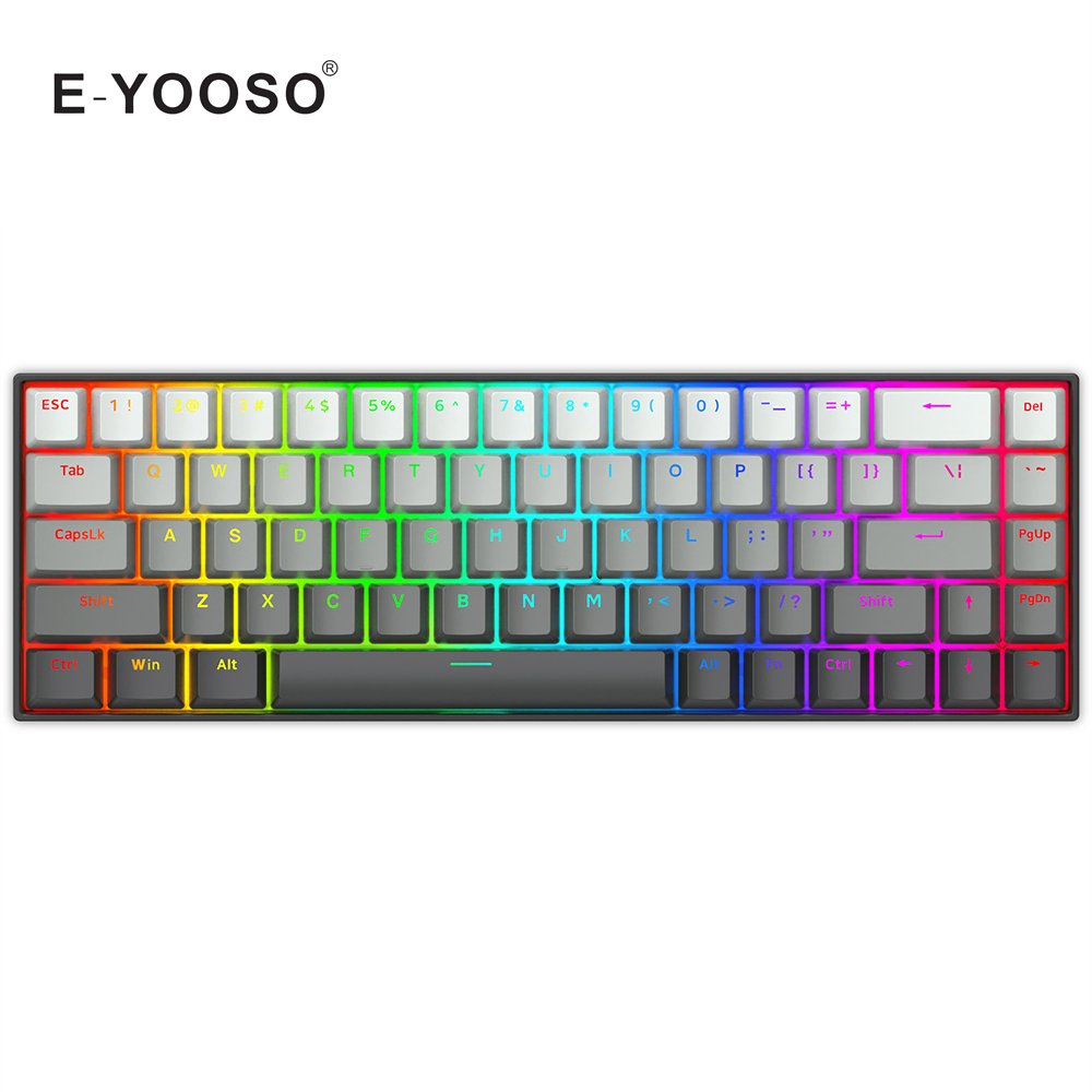 E-YOOSO Low Price Gaming Mechanical Keyboards Support Low MOQ OEM/ODM 68 Keys RGB Backlight LED Rapid Trigger Gaming Keyboard