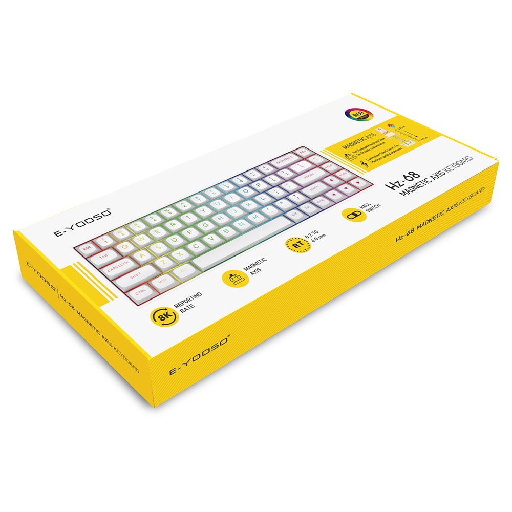 E-YOOSO Low Price Gaming Mechanical Keyboards Support Low MOQ OEM/ODM 68 Keys RGB Backlight LED Rapid Trigger Gaming Keyboard