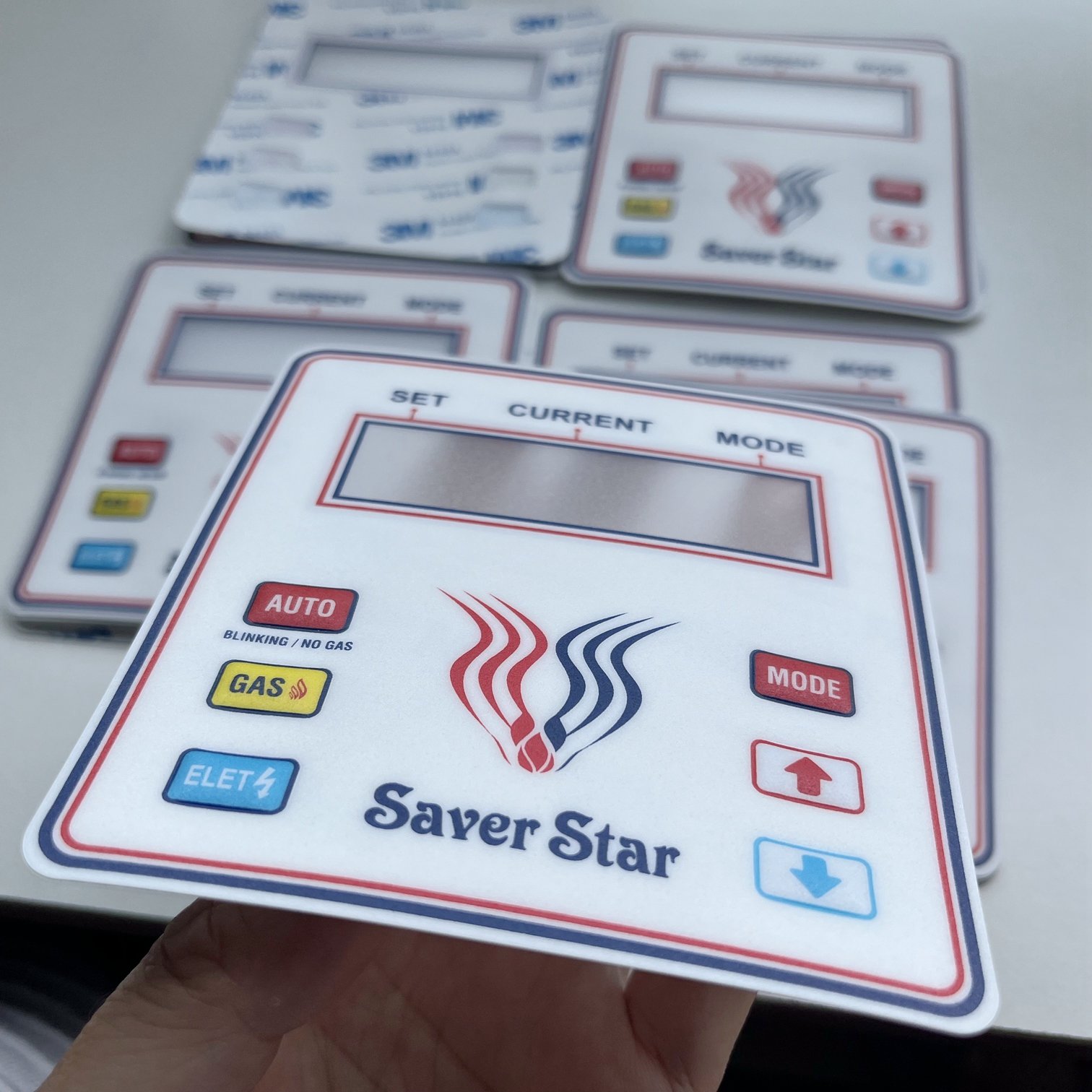 PC material membrane Front Panel Sticker Graphic Overlay Front Panel With Self Adhesive