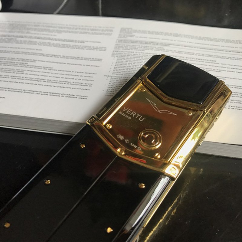 New unlocked luxury vertue gold Mini phone K9 Slide cover personality fashion metal business signature phone wholesale