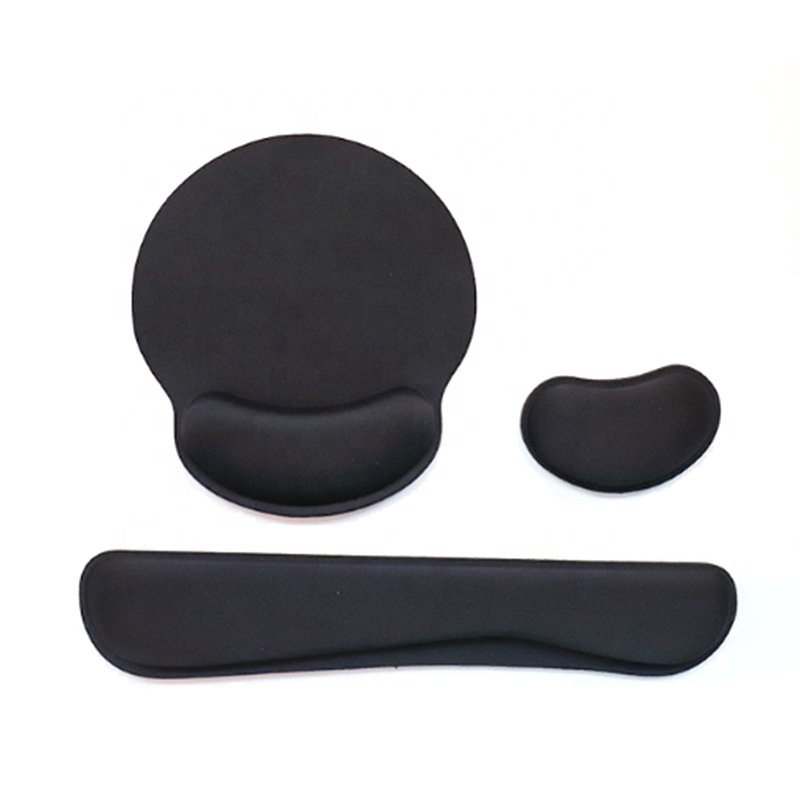 Promotional custom Memory Foam ergonomic Wrist Rest desk Pad keyboard mat mouse pad Wrist Cushion Support Set