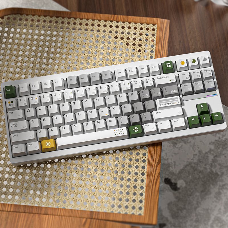 GT80 Keyboard Kailh HMX Switch PBT Keycaps CNC Aluminum Touch Bead Quick Release RGB Gasket TOP 8000 mAh wireless 2.4G VIA