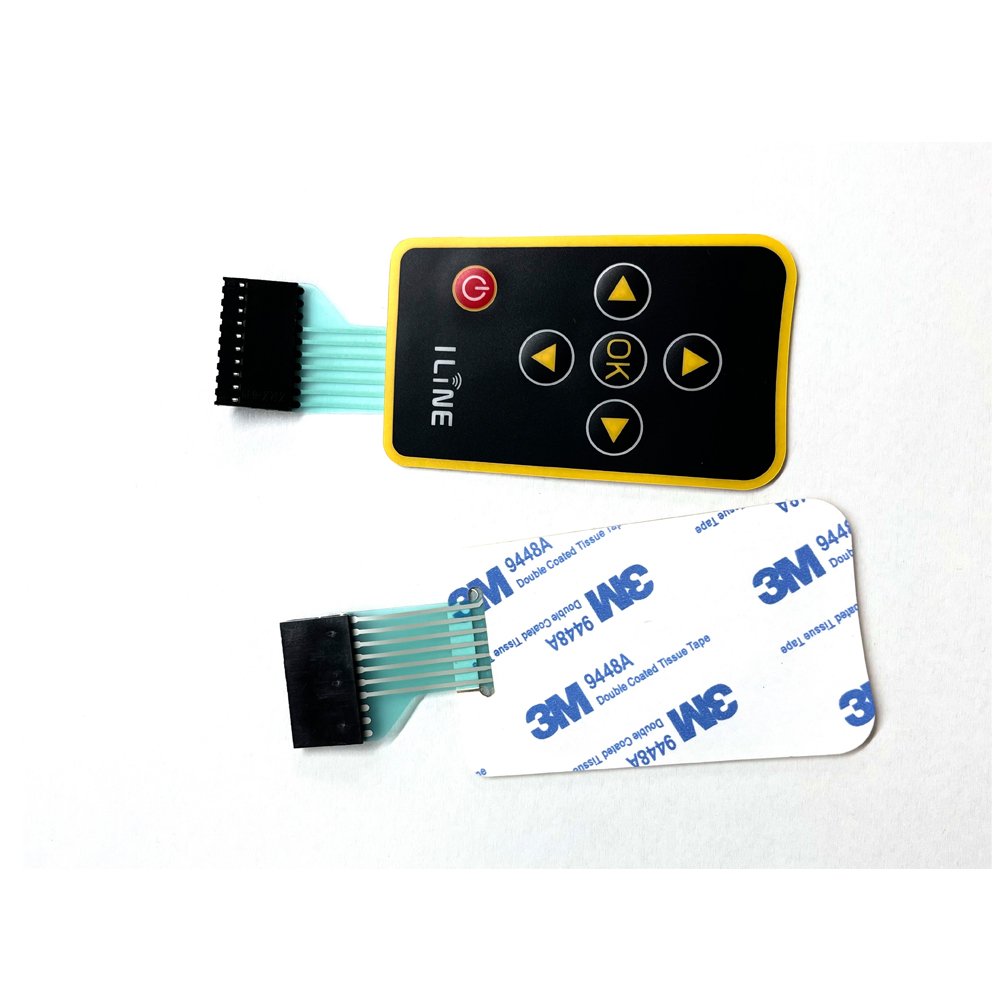 Manufacturer keypads & keyboards push button switches polyester FPC membrane switch keypad with 3M adhesive