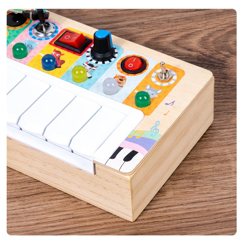 2024 CPC Montessori Music Travel Activity Educational Learning Busy Light Switch Sensory electronic keyboard Toys