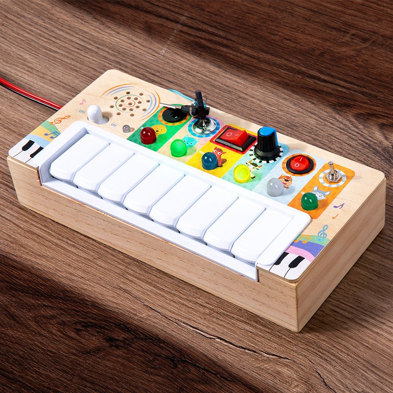 2024 CPC Montessori Music Travel Activity Educational Learning Busy Light Switch Sensory electronic keyboard Toys