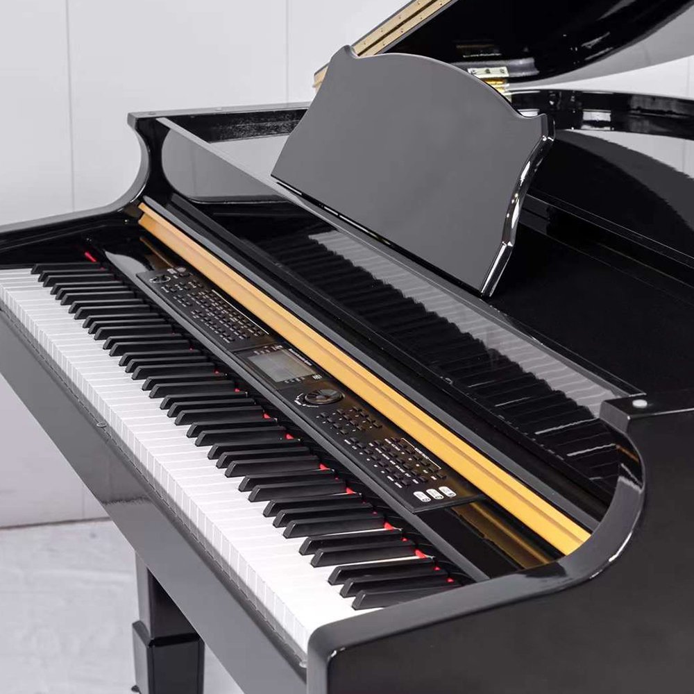 Grand Digital Piano 16-Level Touch Sensitivity Polished Pure Piano Tone 88 Keys Keyboard Acoustic Piano Baked paint A115