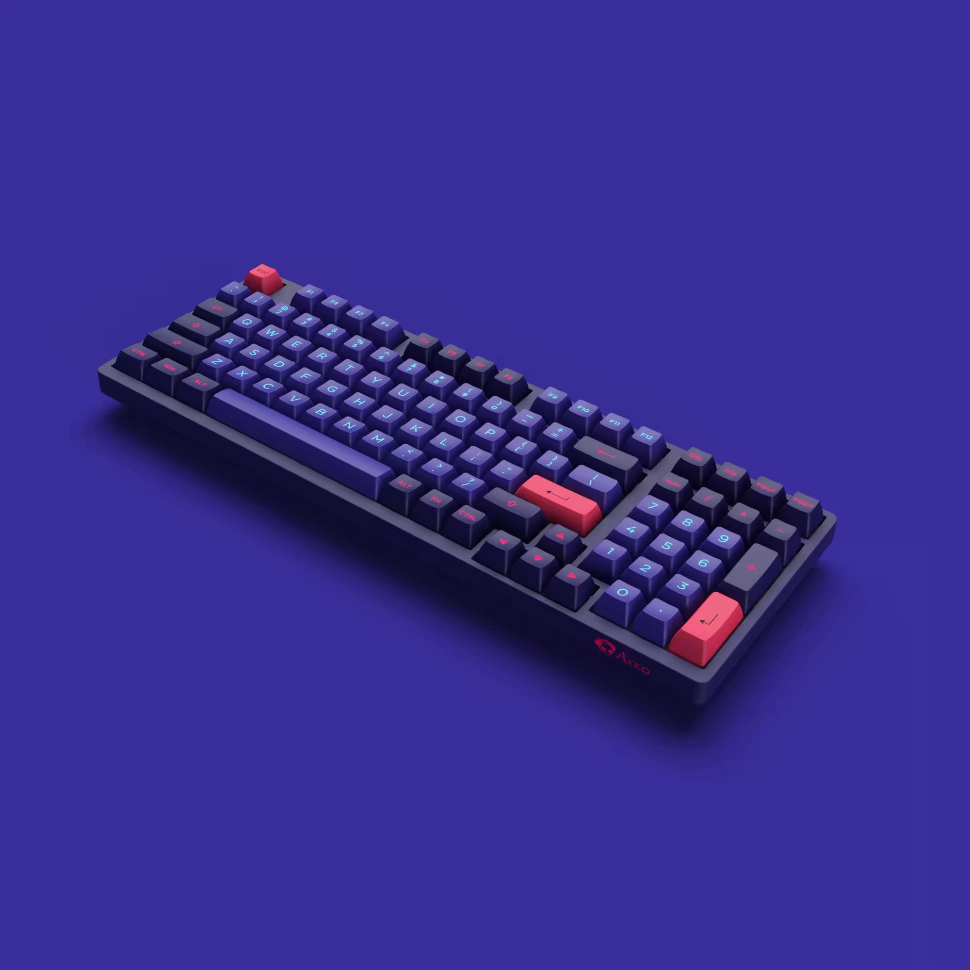 Akko 3098B Mechanical Keyboards OEM CS switches PBT Keycaps diy kit wireless Big Programmable Keyboard