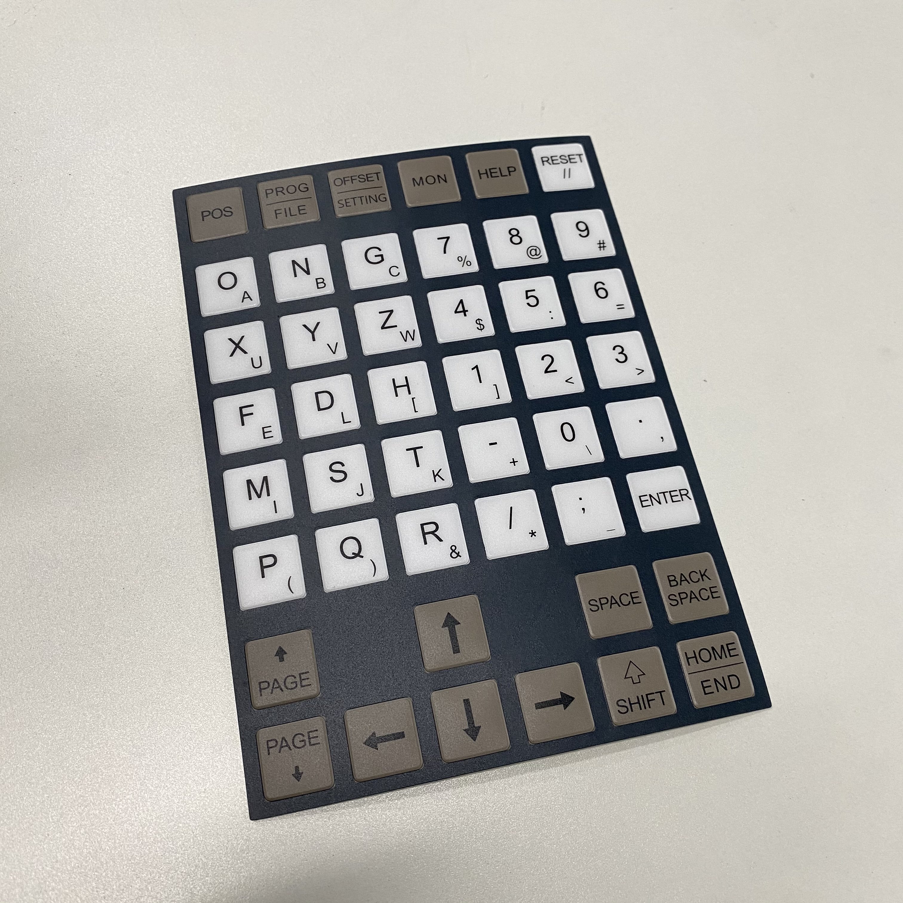 Low MOQ Custom Tactile Embossed PET PC PVC PMMA Graphic Overlay