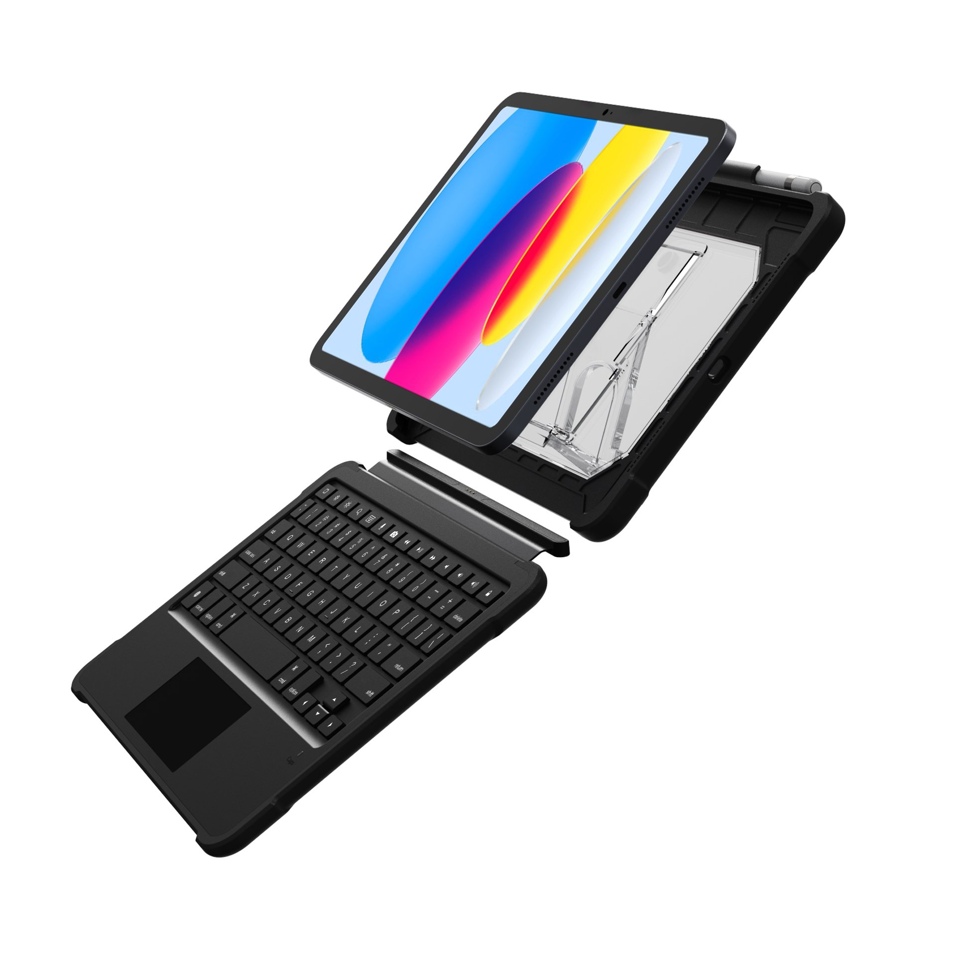 For iPad 10th generation 10.9inch trackpad wireless keyboard with pen slot