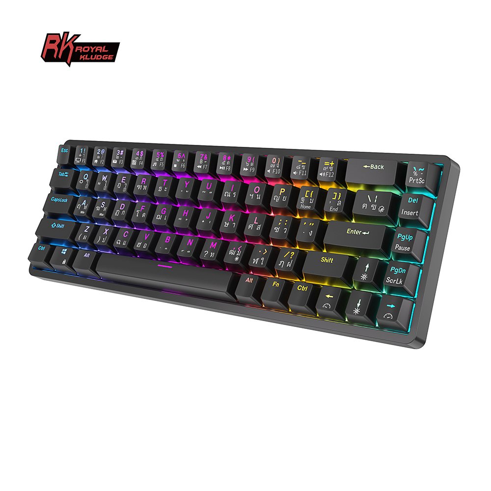 Royal Kludge Rk68 68 Keys Red Axis Switch Tkl Wireless Rgb Teclado Gamer Mechanical Keyboard For Gaming