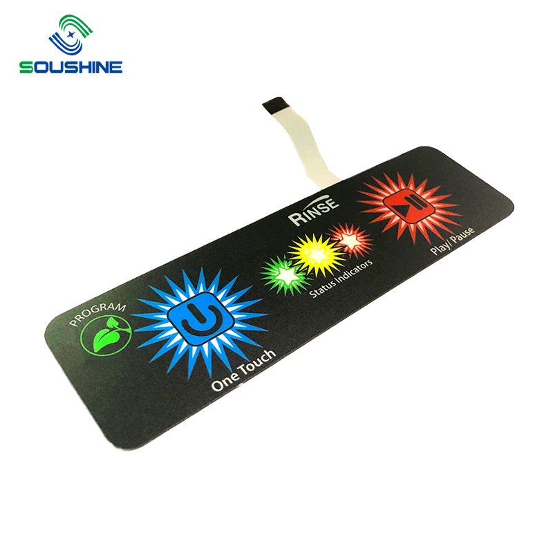 Custom Household Appliances PVC Membrane Control Panel Graphic Overlay