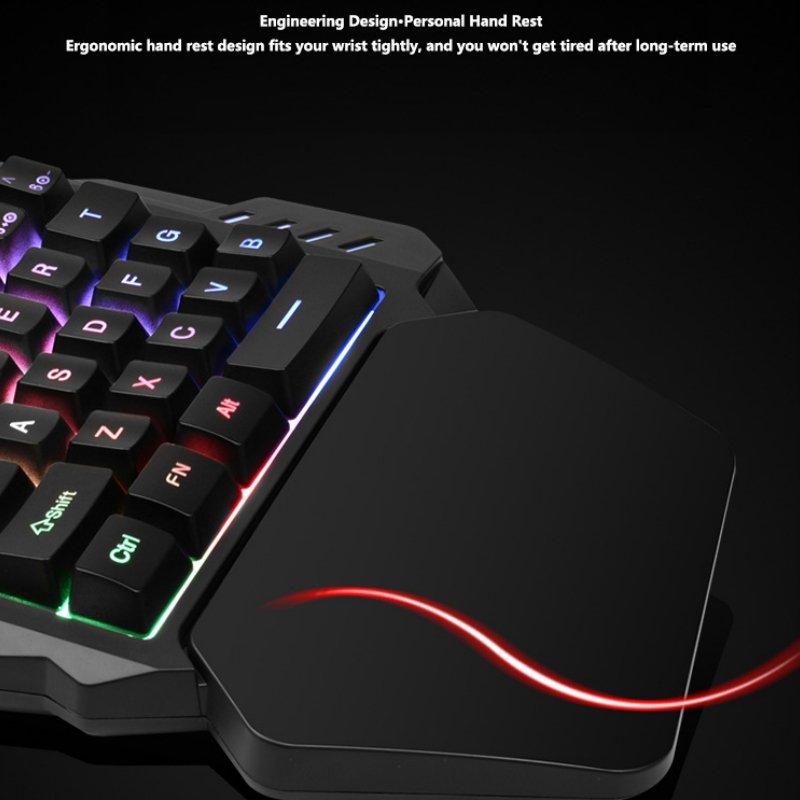 CSX G94 35 Keys New Arrived Cheap RGB Portable Mini One Single Hand Wired Gaming Keyboard For Gaming Accessories